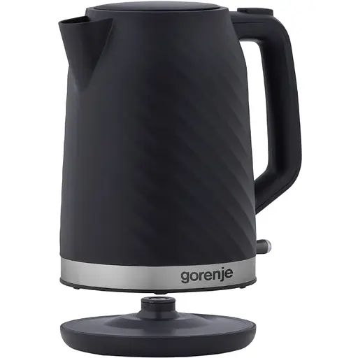 Электрочайник Gorenje 1.7 л. Strix контроль черный матовый - фото 6