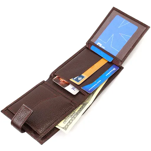 Мужской кожаный кошелек Canpellini 11.7х9.2х2 см acs0025616 - фото 5