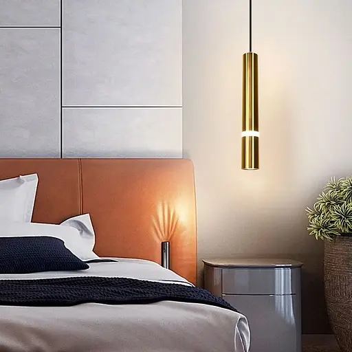 Мінімалістичний підвіс у латунному корпусі 41х6 см | Арт. A076/1 AB | Line F - фото 1