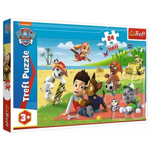 Пазли MAXI "Веселощі на галявині. Nickelodeon. Щенячий патруль" 24 ел. 14346 Trefl (5900511143461) - фото 1