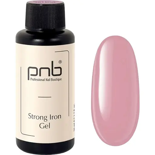 Гель PNB UV/LED Strong iron gel ash rose 50 мл - фото 1