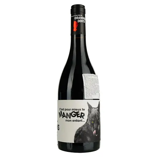 Вино Mais Que Vous Avez De Grandes Dents Merlot Syrah Rouge IGP Pays D'Oc, червоне, сухе, 0,75 л - фото 2