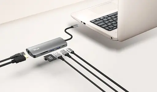 Trust USB-хаб DALYX 7-IN-1 USB-C ALUMINIUM - фото 2