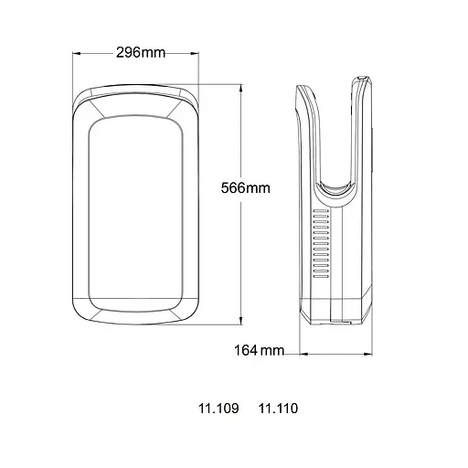 Сушилка для рук HOTEC 11.109 ABS White - фото 5