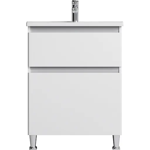 Тумба з умивальником AM.PM X-Joy підлогова 65 см 2 ящики білий M85-FSX0652-WC0652WG38 Білий - фото 1