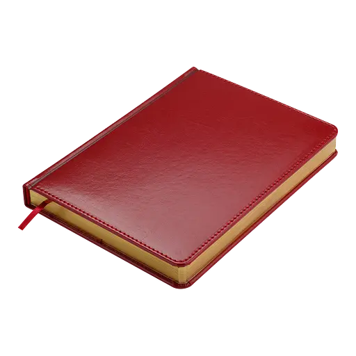 Ежедневник недатированный Buromax Bravo A5 искусственная кожа/поролон 336 страниц красный (BM.20020-05) - фото 2