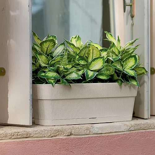 Вазон пластиковий Ethica, прямокутний, з автополивом, 9,5 л (68251) - фото 2