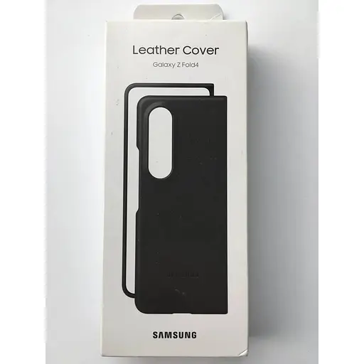 Оригінальний шкіряний чохол Samsung Leather Cover F936 Galaxy Z Fold4 Black - фото 2