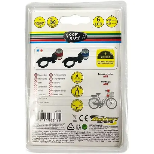 Ліхтарик на батарейках світлодіодний Good Bike Ant 6 LED червоний (92316R-IS) - фото 10