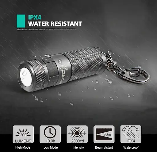 Фонарь Nicron B10 3Вт 3 режима 200 люмен (Оригинал) + Оригинальный Аккумулятор Nicron - фото 2