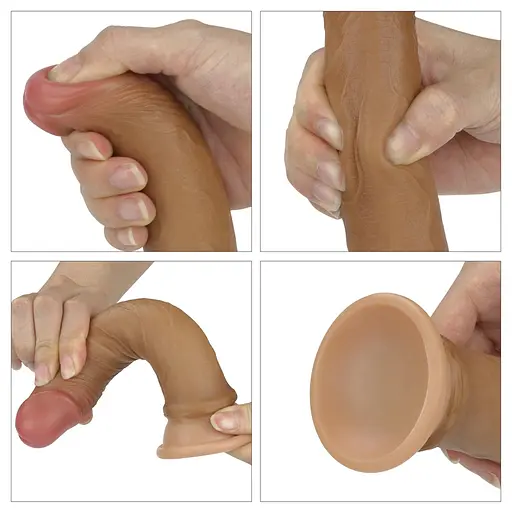 Фалоімітатор LoveToy Nature Cock 18.5 см тілесний - фото 8
