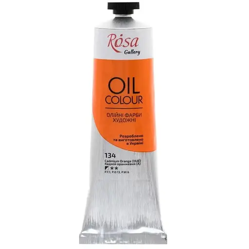 Краска масляная Кадмий оранжевый (А) (134) 100 мл Rosa Gallery