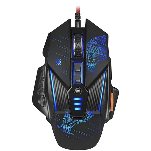 Игровая мышь Defender sTarx GM-390L с RGB подсветкой (7200dpi) 8 кнопок (Черная) - фото 3