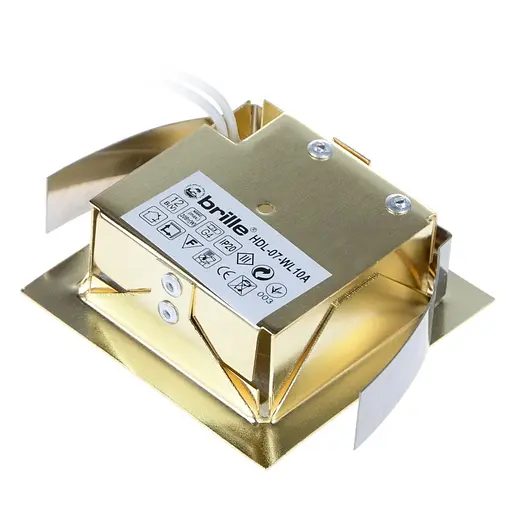 Светильник Brille мебельный точечный квадрат HDL-07-втL10A BRASS - фото 3