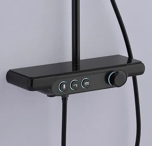 Душова система Dusel Pour Black (239307000), Чорний матовий - фото 4