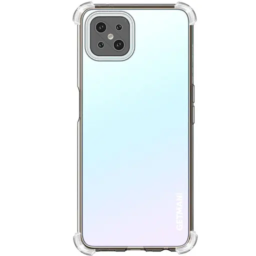 TPU чехол GETMAN Ease logo усиленные углы Full Camera для Oppo A92s Бесцветный (прозрачный) - фото 2