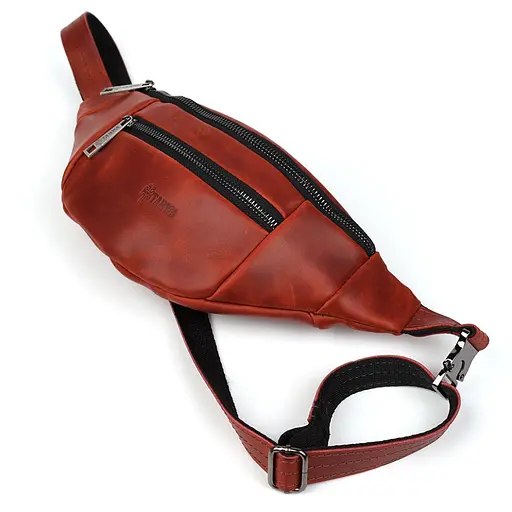 Жіноча шкіряна сумка-бананка Tarwa 31х14х6 см sum0026367 - фото 4