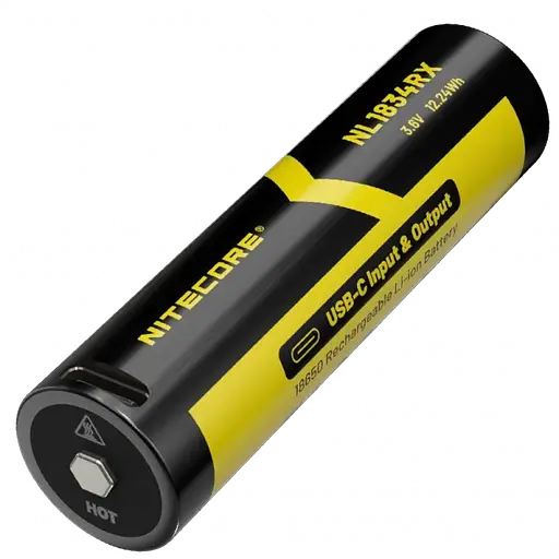 Аккумулятор 21700 + Power Bank Nitecore NL2150RX 5000mAh 8А 3.6V (Черно-желтый)