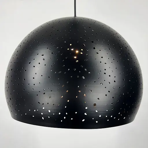 Дизайнерський підвісний світильник Ø35 см Line F MJ1912-350 Чорний - фото 2