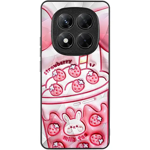 Чехол Epik TPU+PC Prisma Fluffie для Xiaomi Redmi Note 14 Pro 4G Strawberry - фото 2