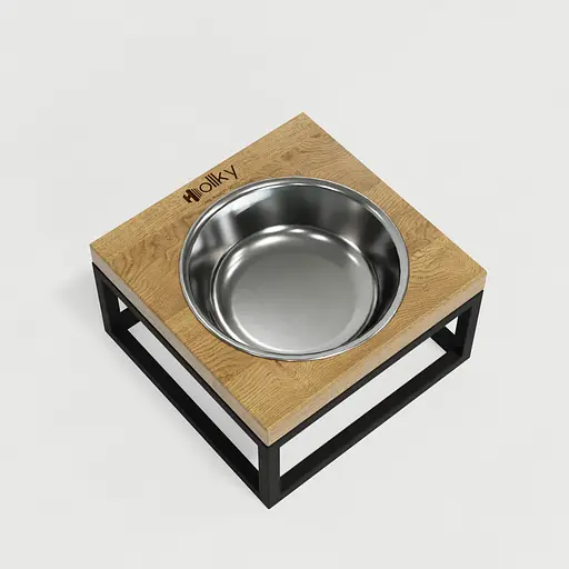 Hollky Base Solo S — миска на підставці для котів і маленьких собак (1 × 0,45 л) - фото 8