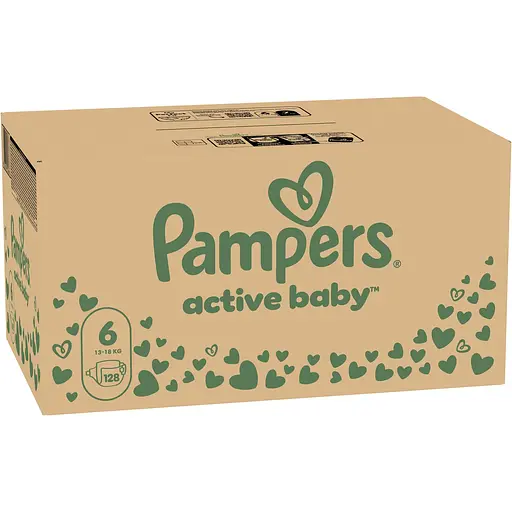 Уцінка.  Підгузки Pampers Active Baby 6 (13-18 кг), набір 128 шт.  - фото 2