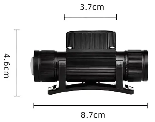 Фонарь налобный аккумуляторный X-Balog SY-5842 фонарик на голову Type-C 18650 2LED - фото 9