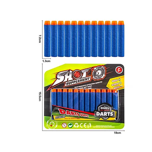 Поролонові патрони K812-2, 12 шт на блістері (6965461410178) - фото 2