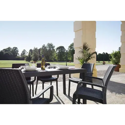 Стілець садовий пластиковий Bica Verona armchair графіт - фото 5