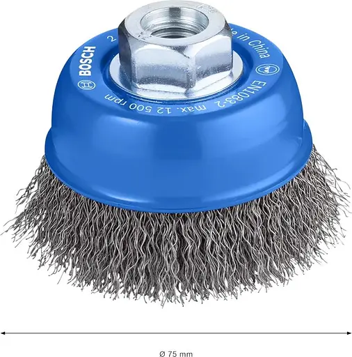 Щетка чашечная Bosch Professional витая сталь 70 мм 0.3 мм M14 (2.608.622.098)