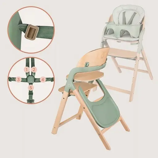 Багатофункціональний стільчик Lionelo Megan Green Wood (LO-MEGAN GREEN WOOD) - фото 3