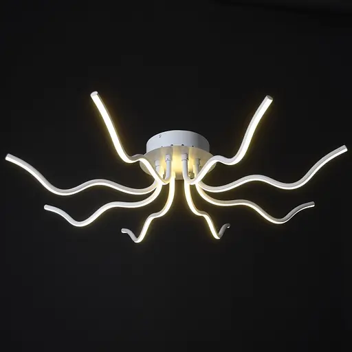 Люстра Brille павук стельова LED 96W WW WH (BL-369C/1) - фото 4
