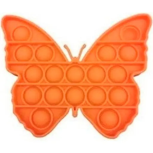 Сенсорна іграшка Pop it антистрес метелик оранжевий - фото 1