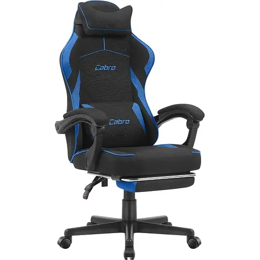 Крісло Cabro C502 Black-Blue (тканина)