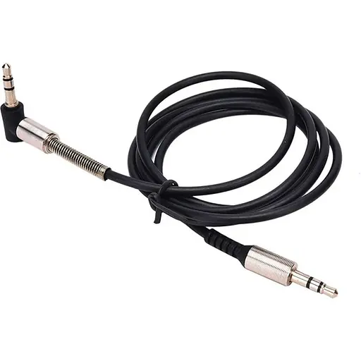 AUX кабель SP-255 TRS 3.5 - TRS 3.5 1 м без упаковки чорний - фото 1