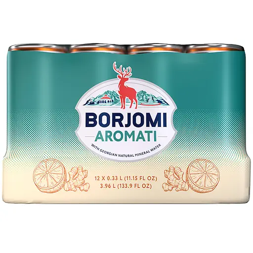 Напиток безалкогольный Borjomi Aromati газированный с ароматом Цитрусовых и Корня имбиря 0.33 л х 12 шт. (ж/б) - фото 4