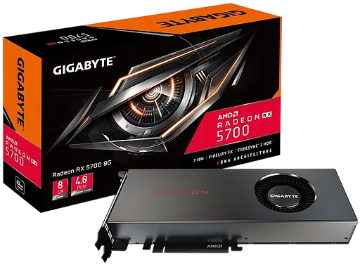 Видеокарта AMD Radeon RX 5700 8GB Gigabyte (GV-R57-8GD-B) Б/У - фото 1