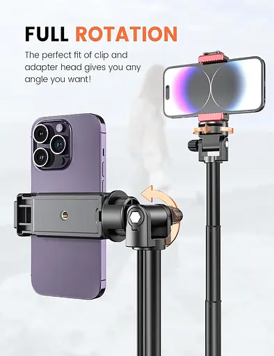 71-дюймовая подставка для телефона, выдвижная подставка из усиленного алюминия с беспроводным пультом дистанционного управления - фото 3