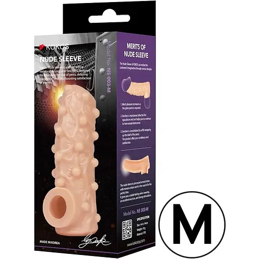 Насадка на член Kokos Nude Sleeve NS 001 M - фото 2