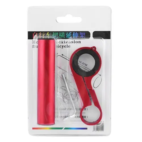 Розширювач вело руля 799 алюмінієвий червоний - фото 3