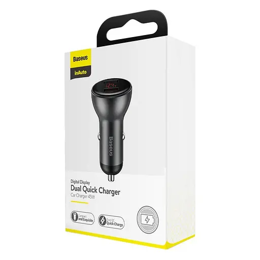 Автомобільний зарядний пристрій Baseus Gray CCBX-B0G - фото 2
