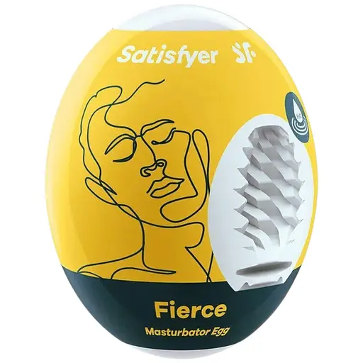 Самозмащувальне яйце-масктурбатор Satisfyer Egg Fierce, інтенсивна стимуляція без додаткового змащення