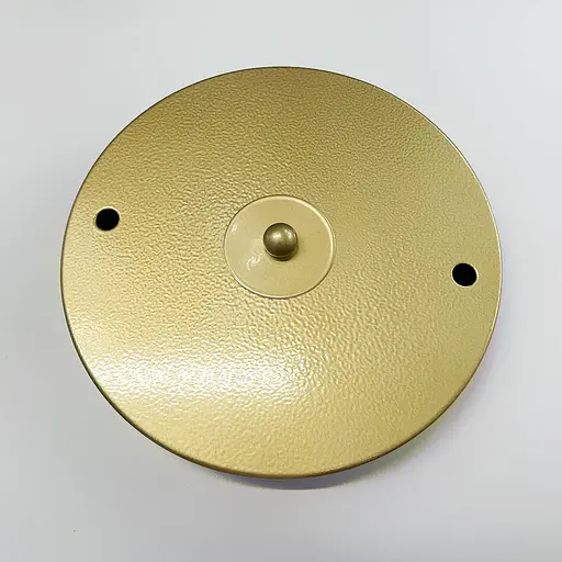 Круглое потолочное основание в золотом цвете на 2 подвеса 20х2,5 см | Line F | Арт. BASE 2 GD - фото 1