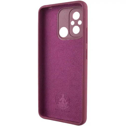 Чехол Lakshmi Silicone Cover Full Camera AAA для Xiaomi Redmi 12C Бордовый/Plum - фото 4