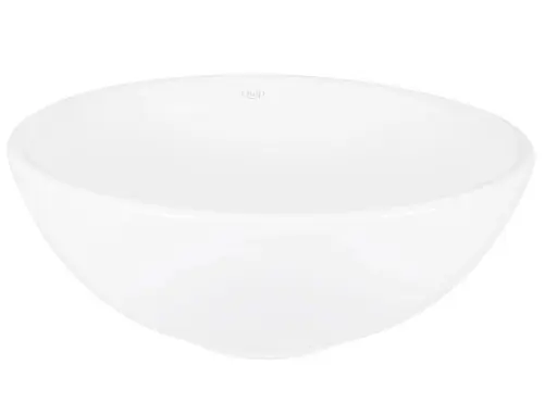 Комплект Qtap Owl: Раковина накладная круглая 400х400х155 мм White + Донный клапан PU02 (QT1911K53WN47319) - фото 2