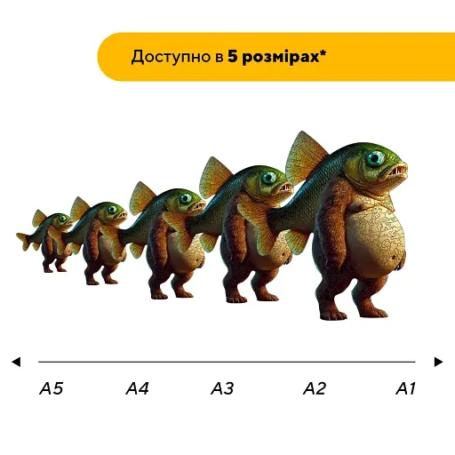Деревянный фигурный пазл Триппи Троппи, А2, Картонная коробка 300+ элементов - фото 2