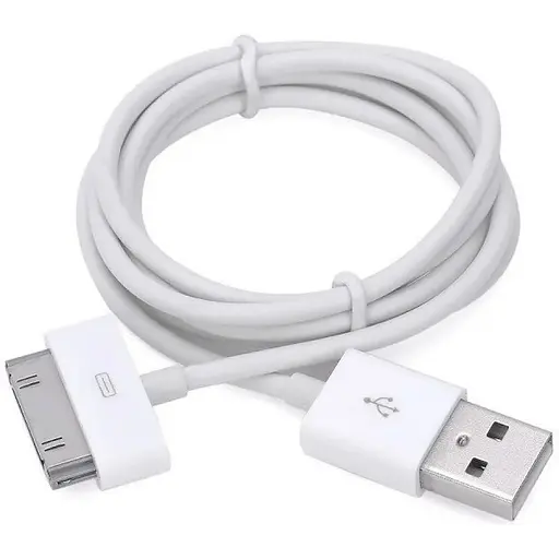 Кабель Remax IPhone 3 4 4s USB 30-pin 1 м білий - фото 1