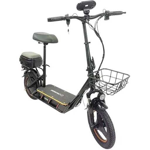 Электросамокат Cruiser C1 Pro 14" (1000W 48V 24Ah) корзина + пластиковый бокс