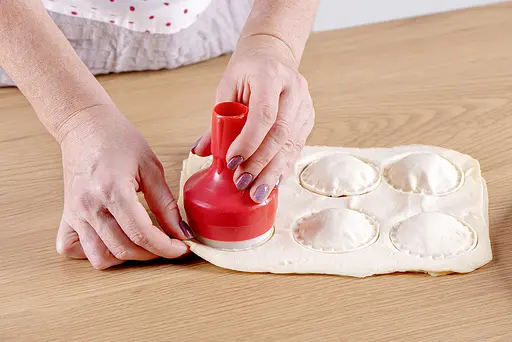 Вареничниця механічна ручна прес форма для вареників машинка для вареників, Kitchette 81977 - фото 7