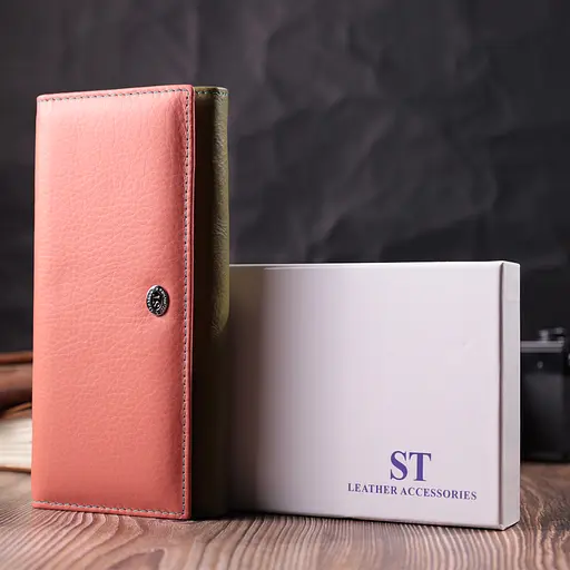 Кожаный женский кошелек ST Leather 18.5х9х3 см acs0028450 - фото 9